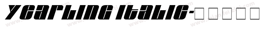 Yearling Italic字体转换